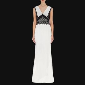 New J. Mendel lace crepe mermaid  train gown